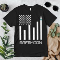 Safemoon To The Moon Crypto Blockchain Flag Premium T-Shirt