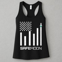 Safemoon To The Moon Crypto Blockchain Flag Womens Tank Top