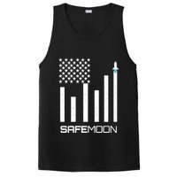 Safemoon To The Moon Crypto Blockchain Flag PosiCharge Competitor Tank