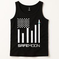 Safemoon To The Moon Crypto Blockchain Flag Tank Top