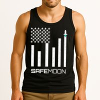 Safemoon To The Moon Crypto Blockchain Flag Tank Top