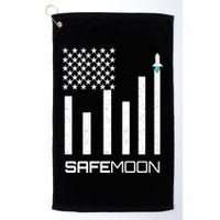Safemoon To The Moon Crypto Blockchain Flag Golf Towel