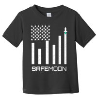 Safemoon To The Moon Crypto Blockchain Flag Toddler T-Shirt