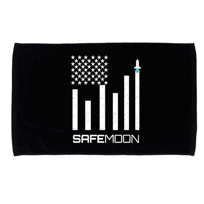 Safemoon To The Moon Crypto Blockchain Flag Microfiber Hand Towel
