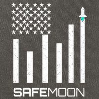 Safemoon To The Moon Crypto Blockchain Flag Cotton Canvas Backpack