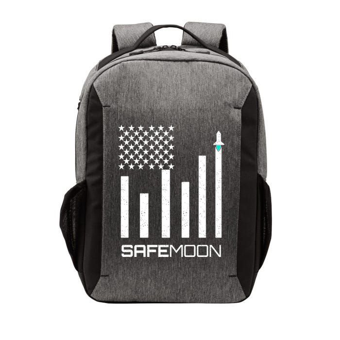 Safemoon To The Moon Crypto Blockchain Flag Vector Backpack