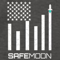 Safemoon To The Moon Crypto Blockchain Flag Vector Backpack