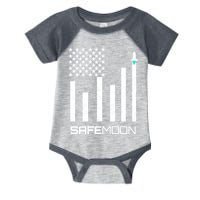 Safemoon To The Moon Crypto Blockchain Flag Infant Baby Jersey Bodysuit