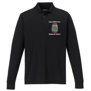 Safety For Beirut Support Lebanon Performance Long Sleeve Polo