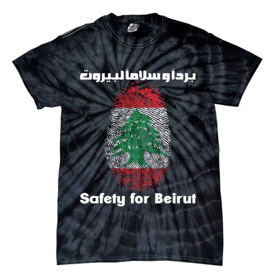 Safety For Beirut Support Lebanon Tie-Dye T-Shirt