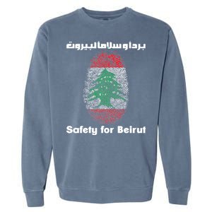 Safety For Beirut Support Lebanon Garment-Dyed Sweatshirt