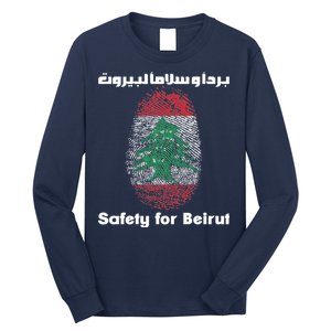 Safety For Beirut Support Lebanon Long Sleeve Shirt