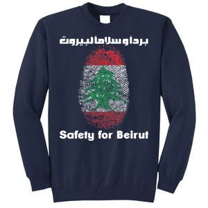 Safety For Beirut Support Lebanon Tall Sweatshirt