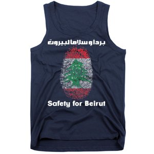 Safety For Beirut Support Lebanon Tank Top