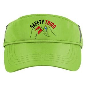 Safety Third Firecrackers Fourth of July Adult Drive Performance Visor