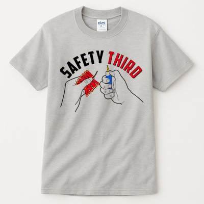 Safety Third Firecrackers Fourth of July Tall T-Shirt