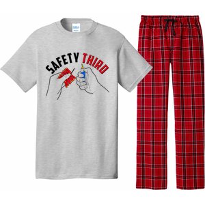 Safety Third Firecrackers Fourth of July Pajama Set