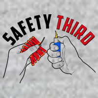 Safety Third Firecrackers Fourth of July Premium T-Shirt