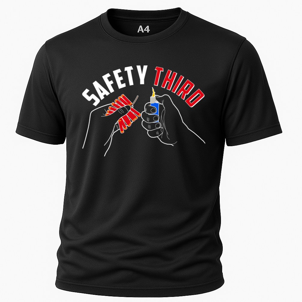 Safety Third Firecrackers Fourth of July Performance Shirt