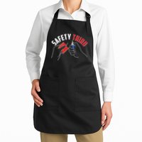 Safety Third Firecrackers Fourth of July Full-Length Apron With Pockets