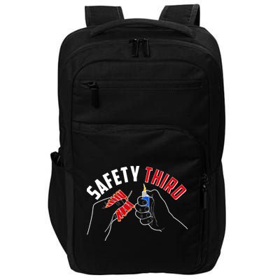 Safety Third Firecrackers Fourth of July Impact Tech Backpack