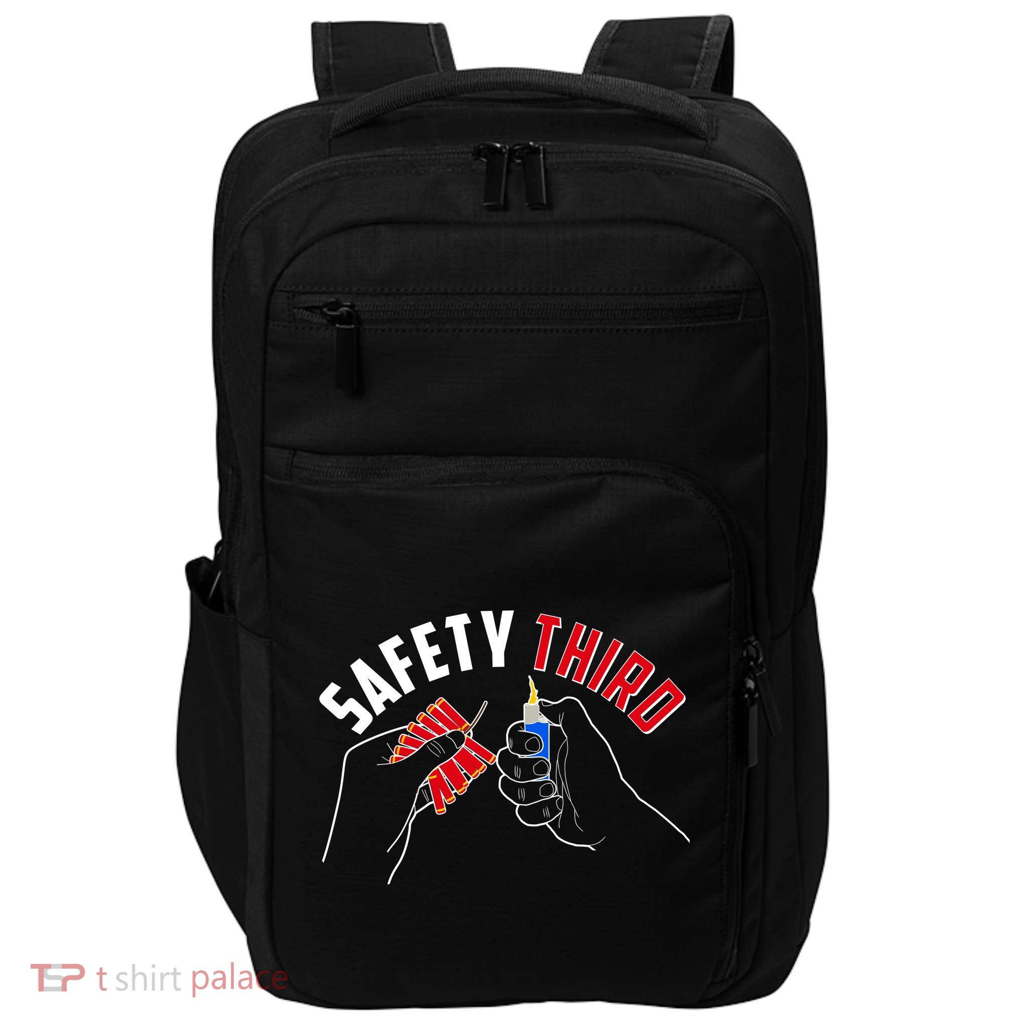 Safety Third Firecrackers Fourth of July Impact Tech Backpack