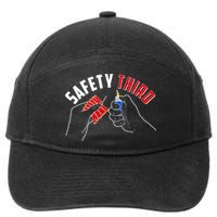 Safety Third Firecrackers Fourth of July 7-Panel Snapback Hat