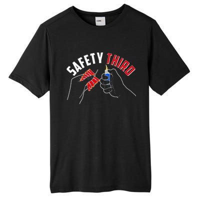 Safety Third Firecrackers Fourth of July Tall Fusion ChromaSoft Performance T-Shirt