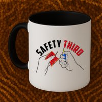 Safety Third Firecrackers Fourth of July Mug