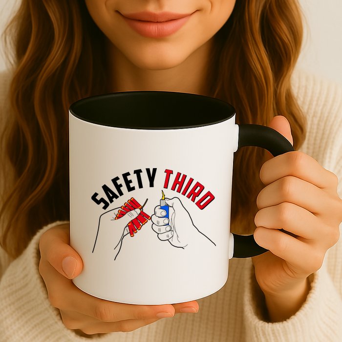 Safety Third Firecrackers Fourth of July Mug