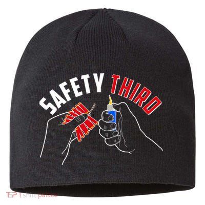Safety Third Firecrackers Fourth of July Sustainable Beanie
