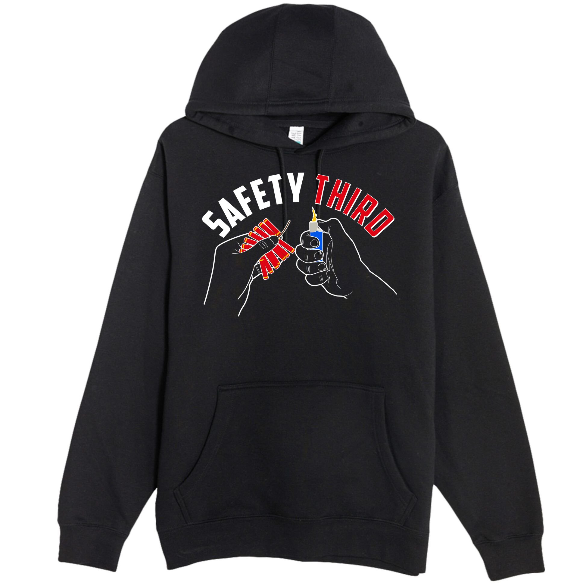Safety Third Firecrackers Fourth of July Premium Pullover Hoodie