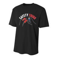 Safety Third Firecrackers Fourth of July Youth Performance Sprint T-Shirt