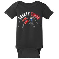 Safety Third Firecrackers Fourth of July Baby Bodysuit