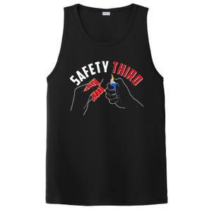 Safety Third Firecrackers Fourth of July PosiCharge Competitor Tank