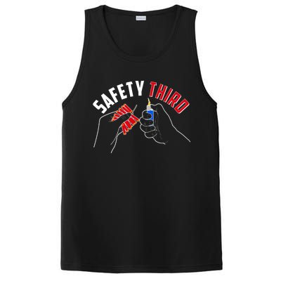 Safety Third Firecrackers Fourth of July PosiCharge Competitor Tank