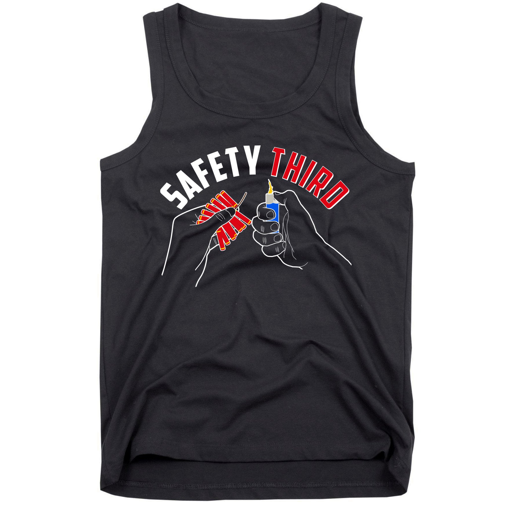 Safety Third Firecrackers Fourth of July Tank Top