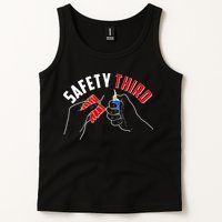 Safety Third Firecrackers Fourth of July Tank Top