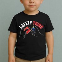Safety Third Firecrackers Fourth of July Toddler T-Shirt
