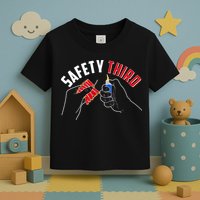 Safety Third Firecrackers Fourth of July Toddler T-Shirt