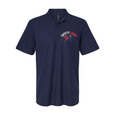 Safety Third Firecrackers Fourth of July Softstyle Adult Sport Polo