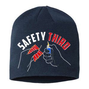 Safety Third Firecrackers Fourth of July Sustainable Beanie