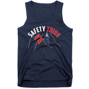 Safety Third Firecrackers Fourth of July Tank Top