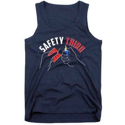 Safety Third Firecrackers Fourth of July Tank Top