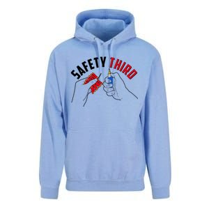 Safety Third Firecrackers Fourth of July Unisex Surf Hoodie