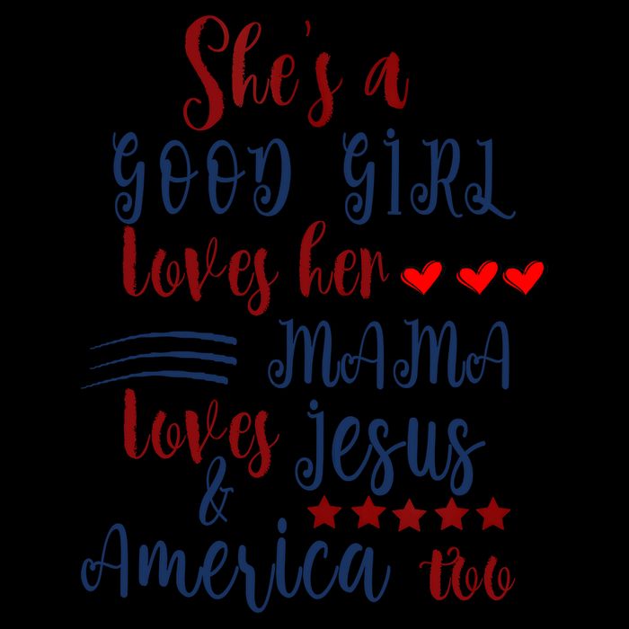 Shes A Good Girl Loves Her Mama Loves Jesus & America Too Backpack