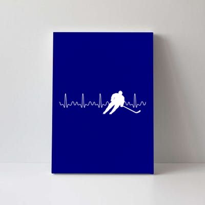 Sports Athlete Goalie Heartbeat Hockey Player Ice Hockey Meaningful Gift Canvas