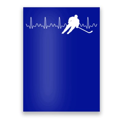 Sports Athlete Goalie Heartbeat Hockey Player Ice Hockey Meaningful Gift Poster