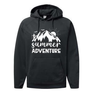 Summer Adventure Graphic Performance Fleece Hoodie