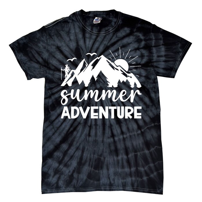 Summer Adventure Graphic Tie-Dye T-Shirt